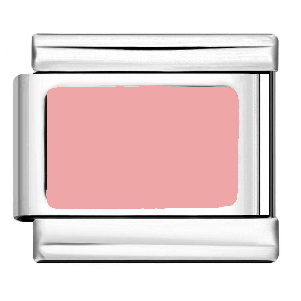 Wholesale Italian Charm Bracelet 9mm DIY Long Strip Stamping Series   Creative Stainless Steel Composable Bracelet