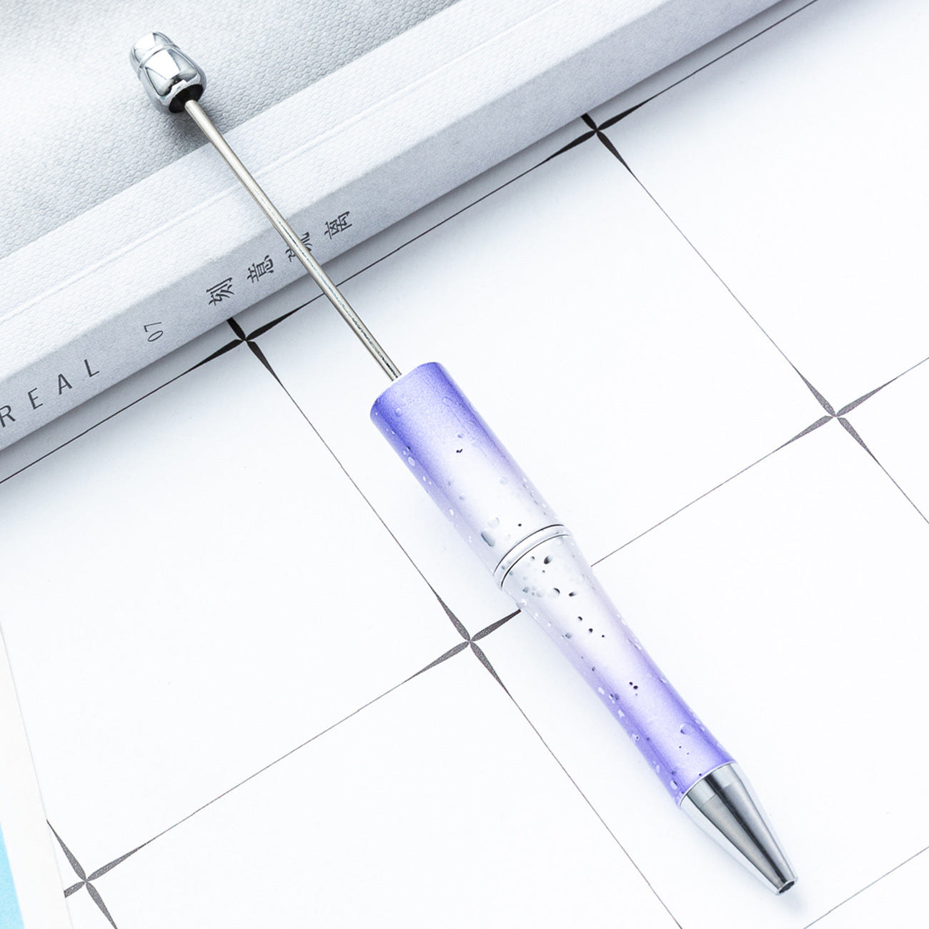 Wholesale diy starry sky beadable pen creative UV plating beadable pens