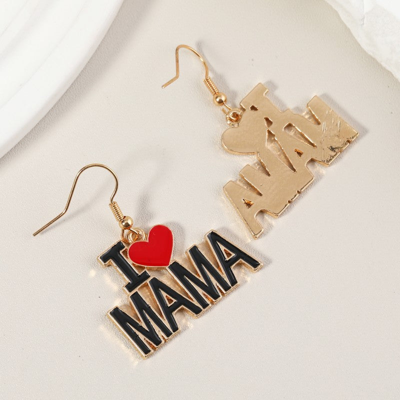 Wholesale MAMA Earrings Mother's Day Alloy Earrings ACC-ES-FSY002