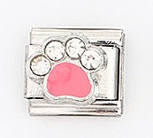 Wholesale Stylish Italian Style Dog Paw Modular Bracelet Stainless Steel Electroplated Fashion Accessory For Gift And Resale