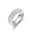 Wholesale  Five Row Diamond Arc Titanium Steel Ring