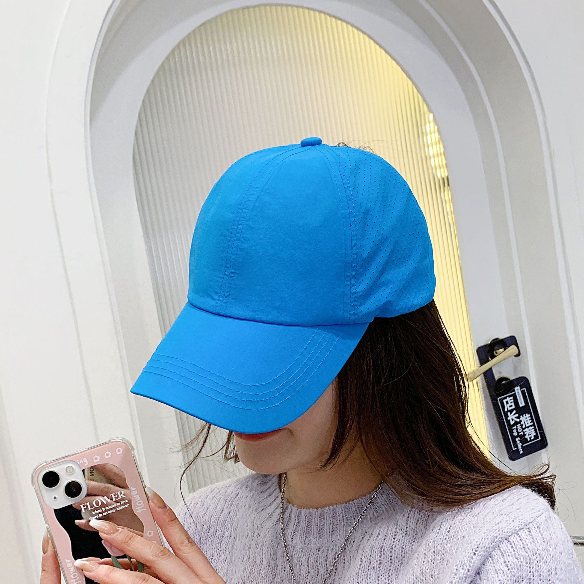 Wholesale Solid Color Baseball Cap Casual Cross Ponytail Cap Hat ACC-HT-KeNian001