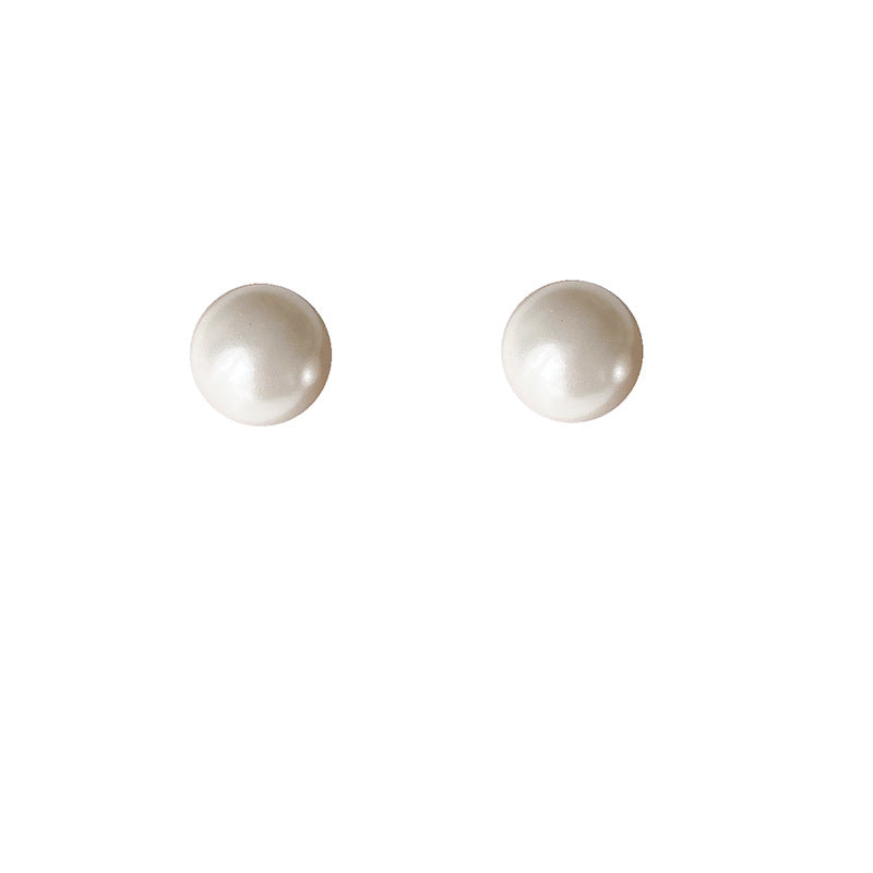Wholesale  retro Pearl 925 silver pin earrings