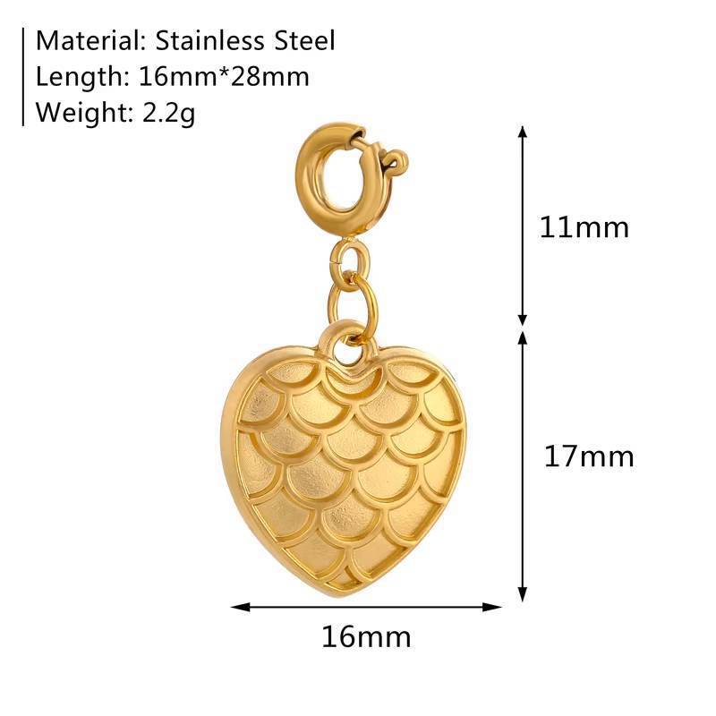 Wholesale Stainless steel marine insect and flower pendant
