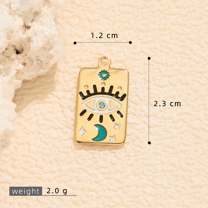 Wholesale  sun  moon stars  girl series  dripping DIY pendant