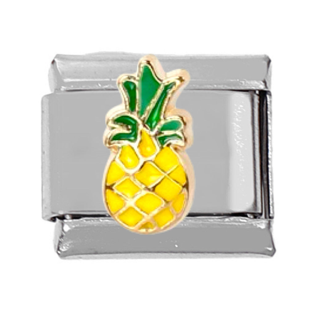 Wholesale 5pcs Italian Charm Bracelet Charm Module Stainless Steel Vegetable and Fruit Bracelet 9mm DIY Pattern Free Stitching Detachable Composable Bracelet ACC-BT-DaLiang004