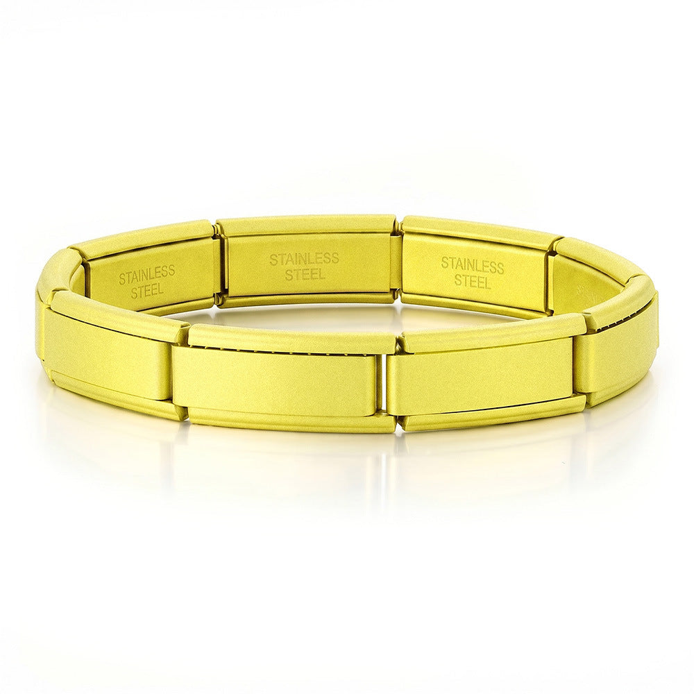 Wholesale Italian Modular Bracelet Base Chain Stainless Steel DIY Watchband Beading Craft Supply