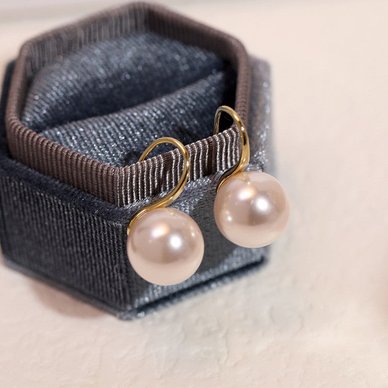 Wholesale Transparent Pink Pearl Earrings