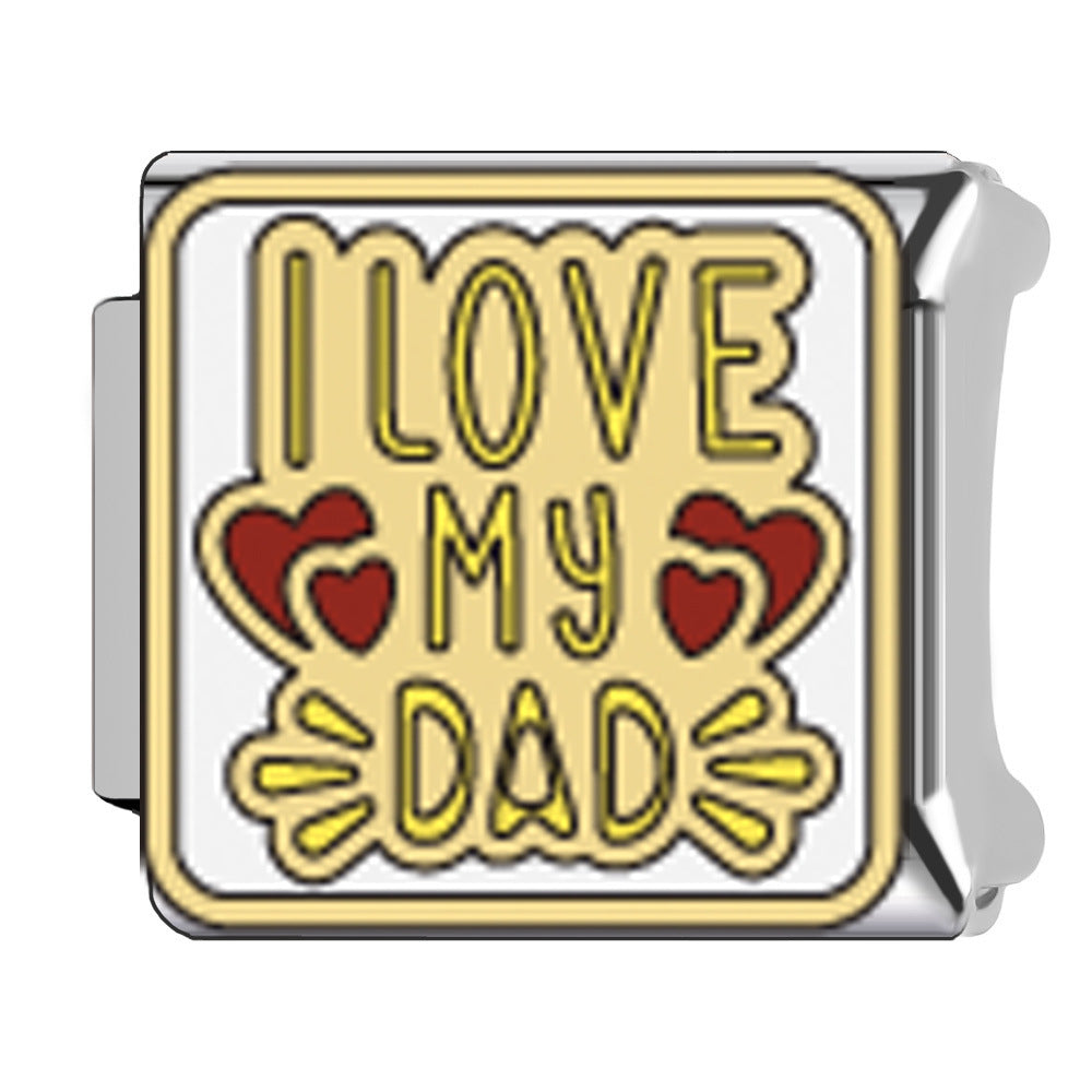 Wholesale Italian Charm Bracelet 9mm DIY Mother' s Day  Creative Stainless Steel Composable Bracelet