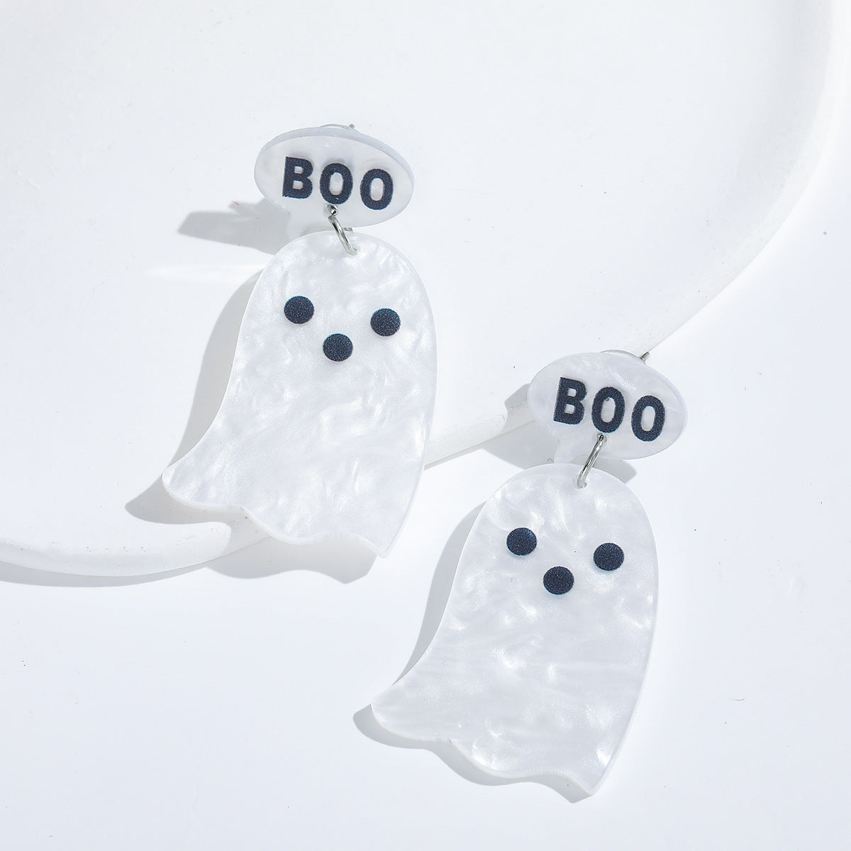 Wholesale Acrylic Cartoon Funny Halloween Ghost Earrings