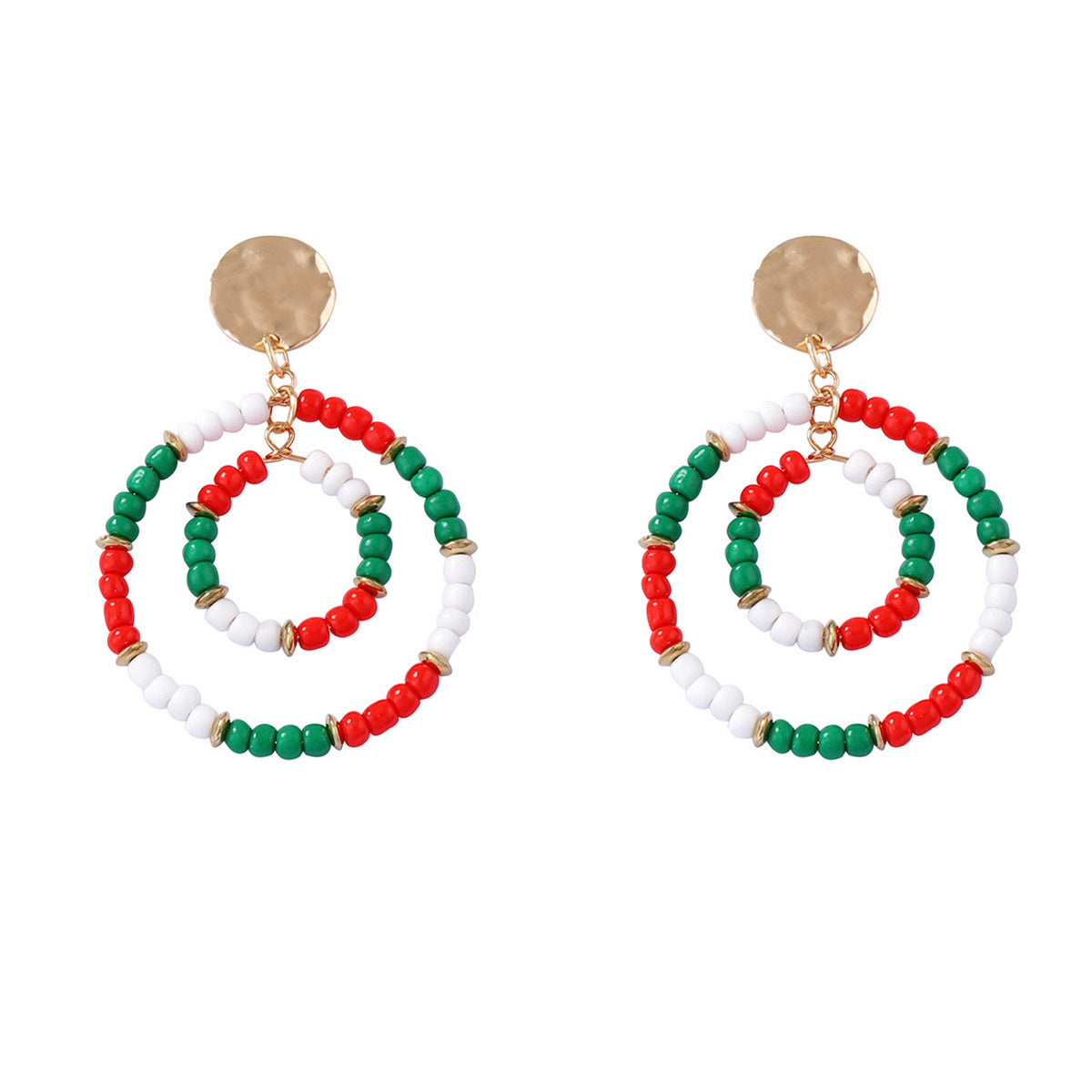 Wholesale Christmas geometric earrings