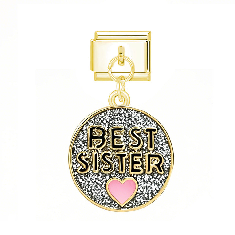 Wholesale  Italian Charm Bracelet 9mm DIY  Football Basketball Ball   Creative Stainless Steel Composable Bracelet