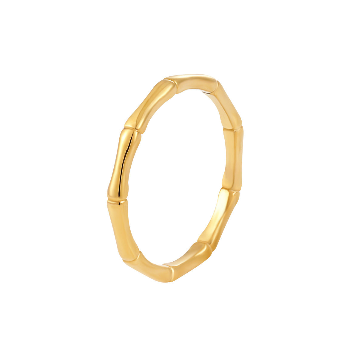 Wholesale  bamboo titanium steel non-fading stacked ring