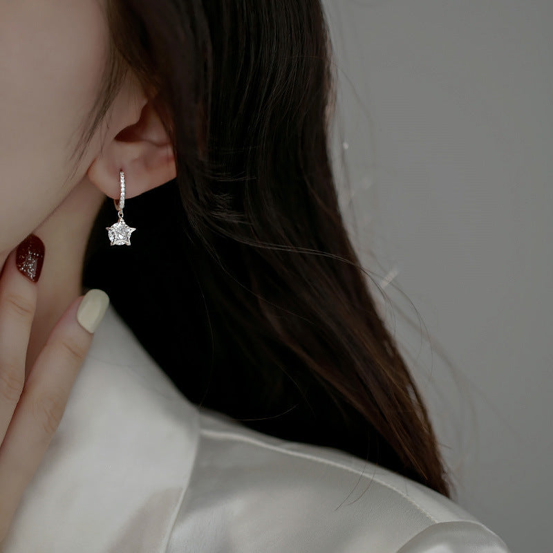 Wholesale star pendant light luxury earrings