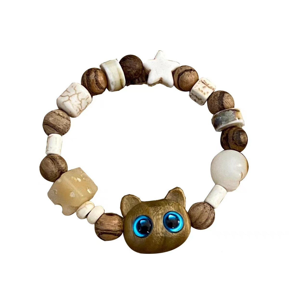 Wholesale Cute Cat Beaded Bracelet Ceramic Hand Ornaments ACC-BT-NS001