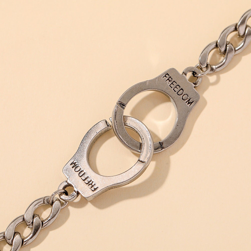 Wholesale Creative Engraving Handcuffs Bracelets ACC-BT-Hanyu002
