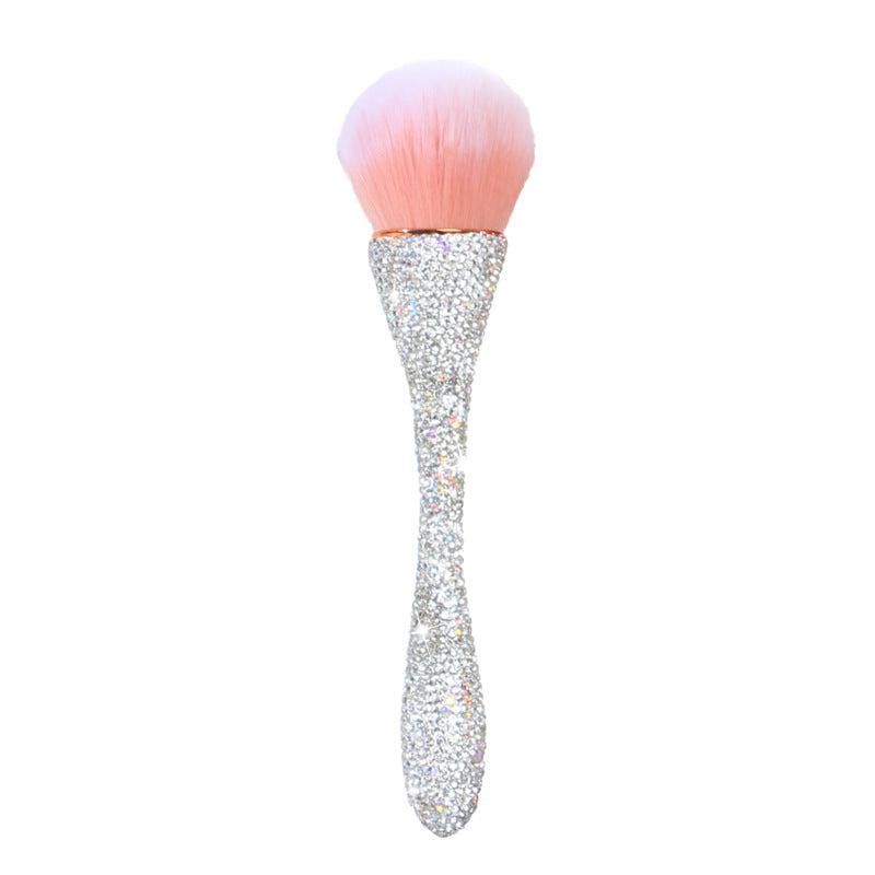 Wholesale diamond inlaid small waist loose powder makeup brush