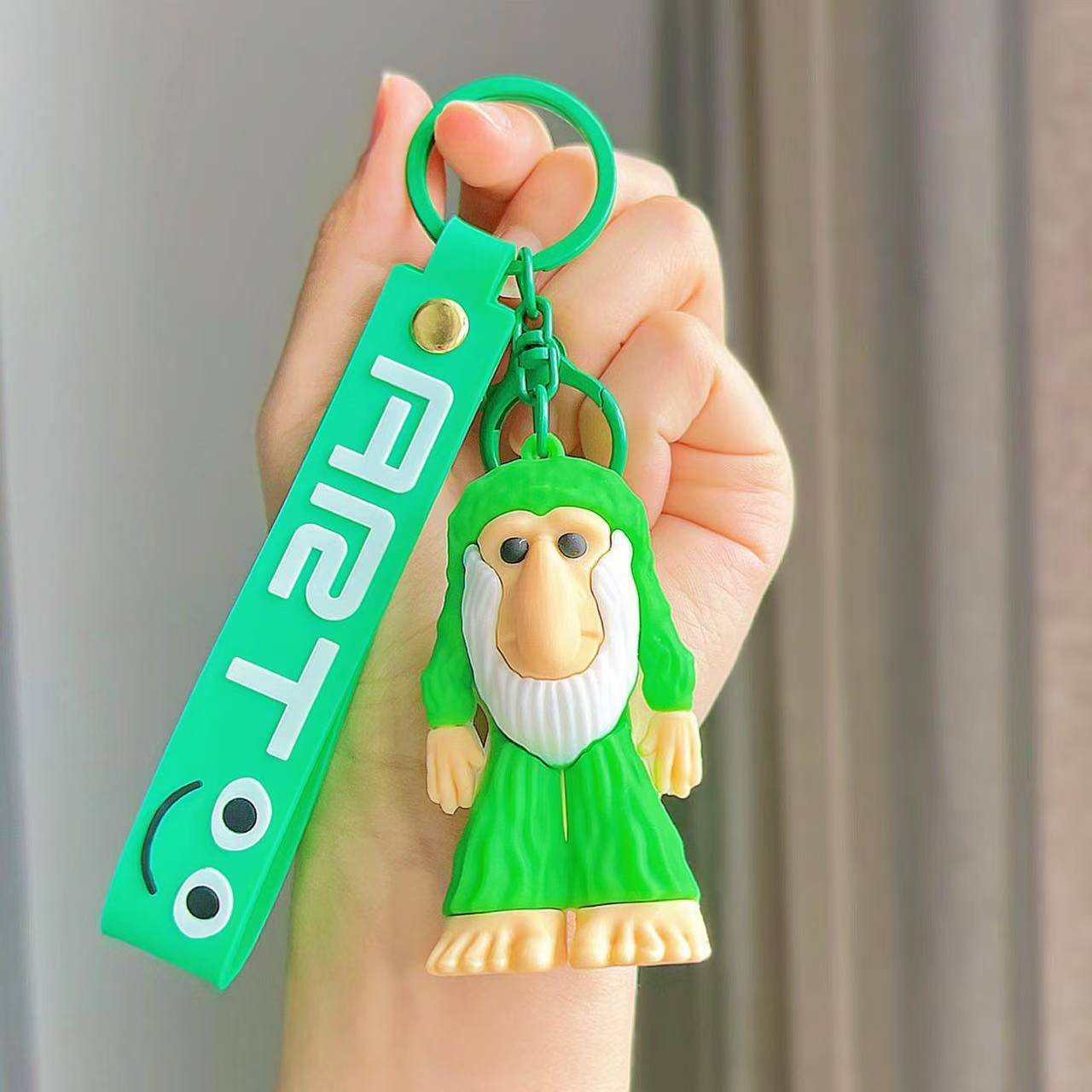 Wholesale Shanhaijing Keychain Gum Stick Shark Marine Life Hanging Silicone Frog Hanging Keychains