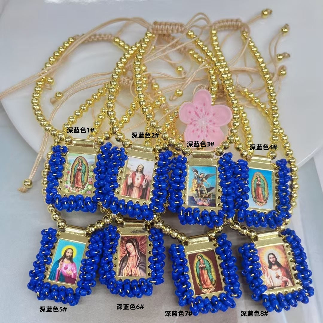 Wholesale Handmade Square Religious Figure Bracelet