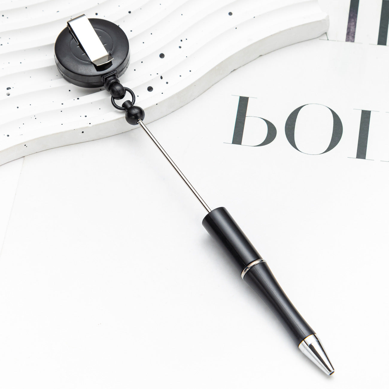 Wholesale Beadable Pens Plastic Badge Reels DIY Beaded Pens ACC-PN-HuaH059