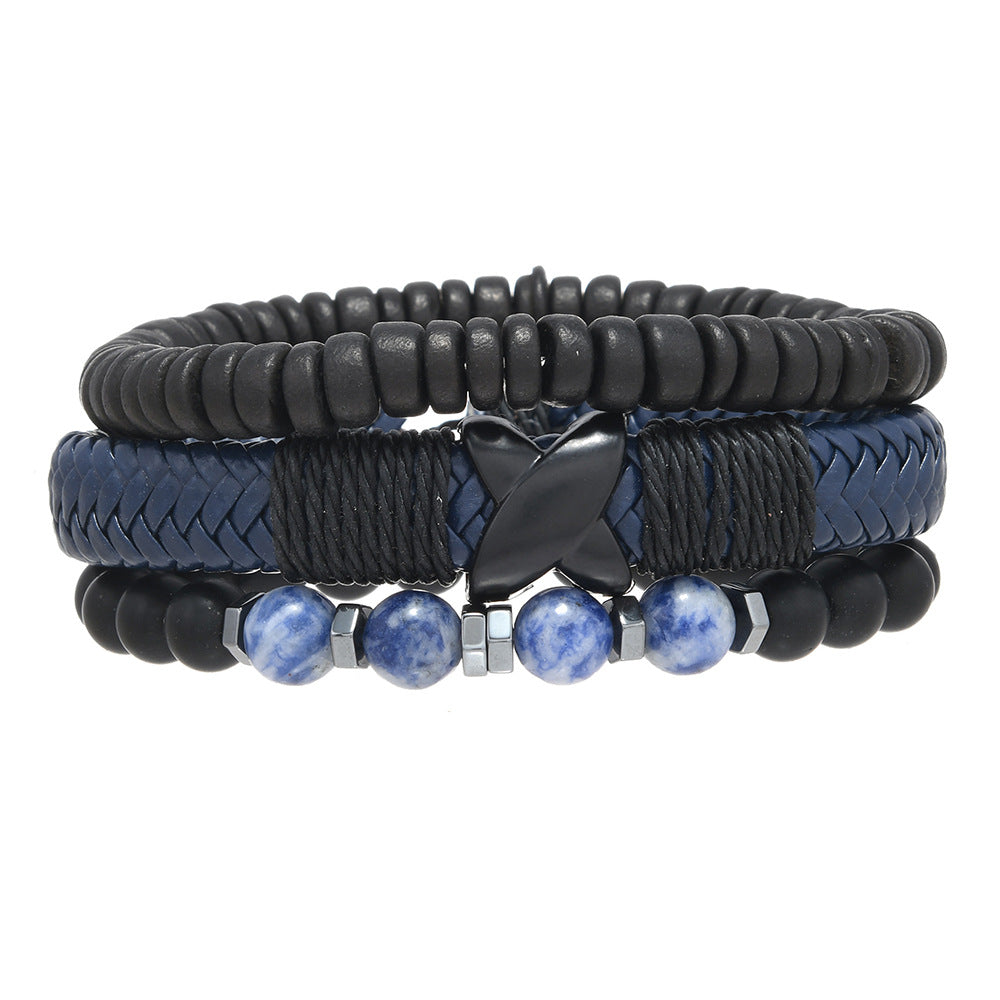 Wholesale 3PCS Glass bead bracelet set