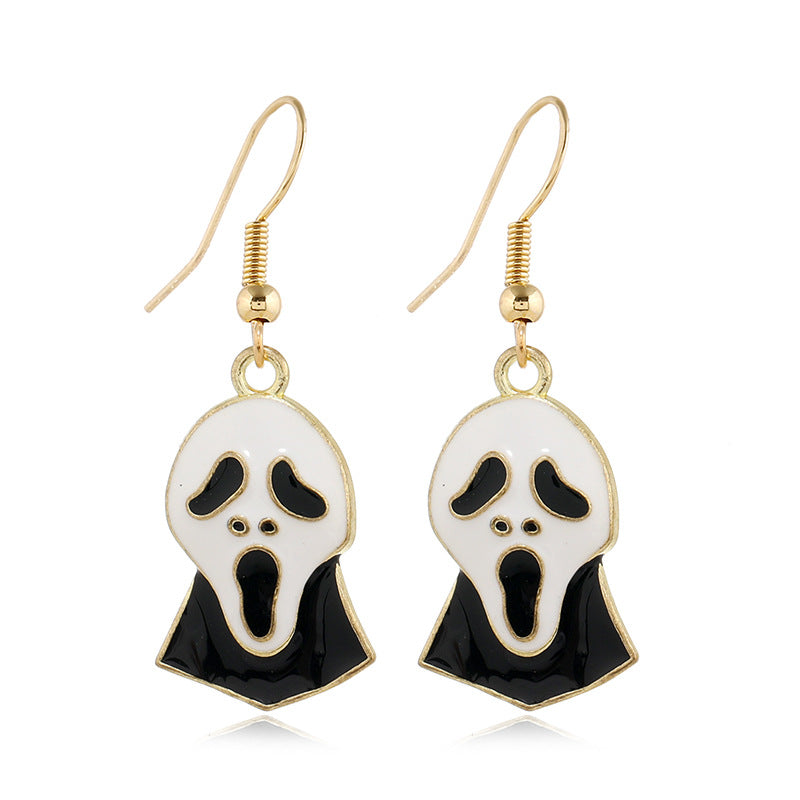 Wholesale   Creative Personalized Event Skull Alloy Earrings