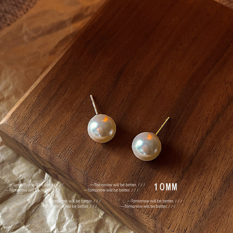 Wholesale 925 Silver Needle Pearl Earrings Ear Studs ACC-ES-Eryu002
