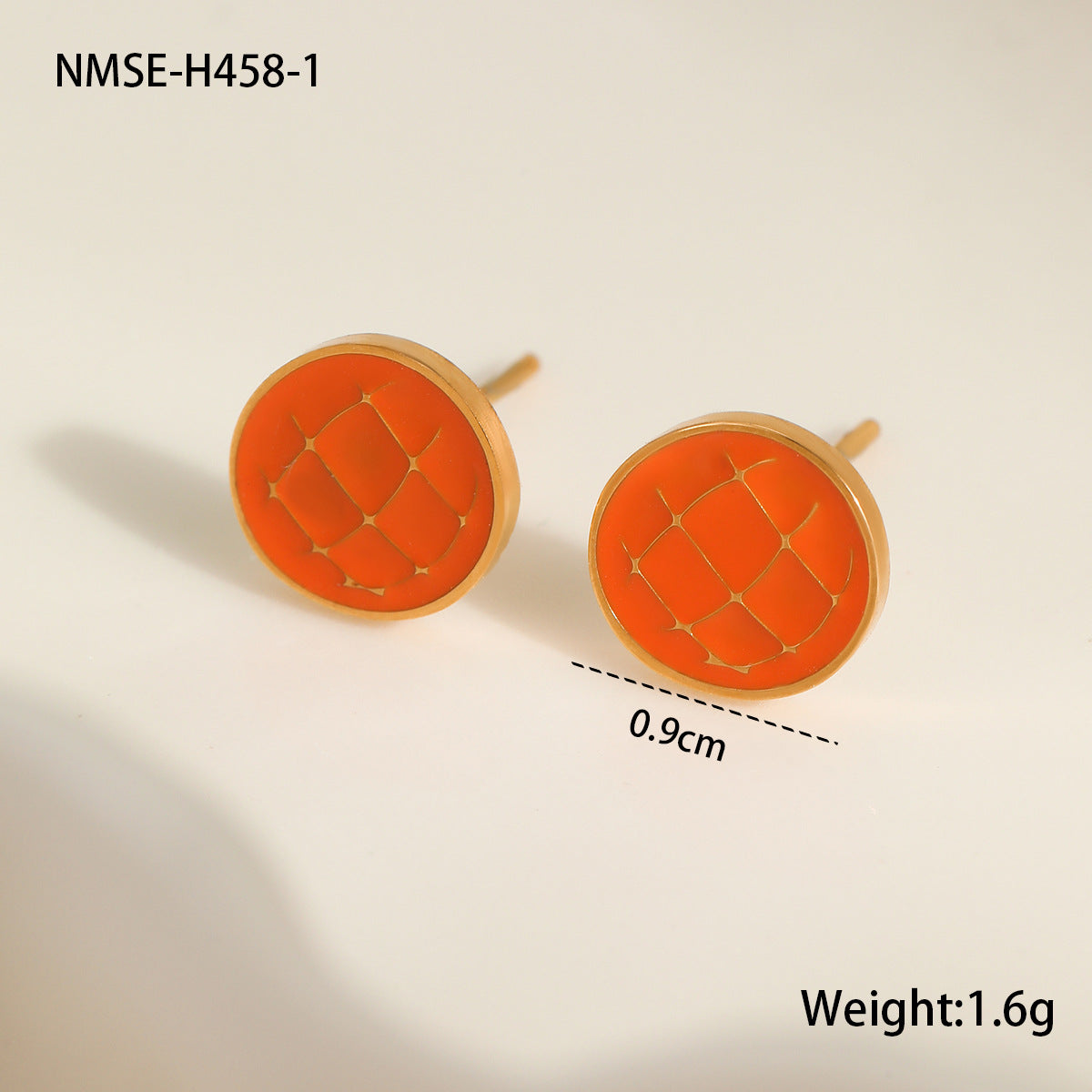 Wholesale  Colorful Oil-Dropping Stainless Steel Earrings