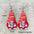 Wholesale Christmas Earrings Snowflake Elk Bell Christmas Dwarf Acrylic Double-Sided Printing Earrings