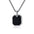Wholesale small cube brand titanium steel necklace