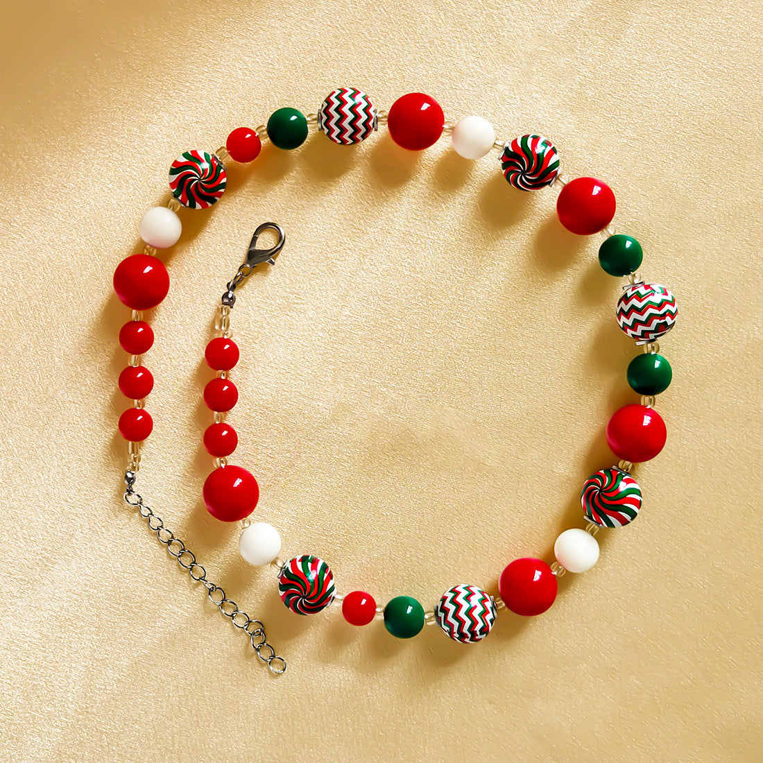 Wholesale Colorful Beads Christmas Necklaces ACC-NE-Tengc003
