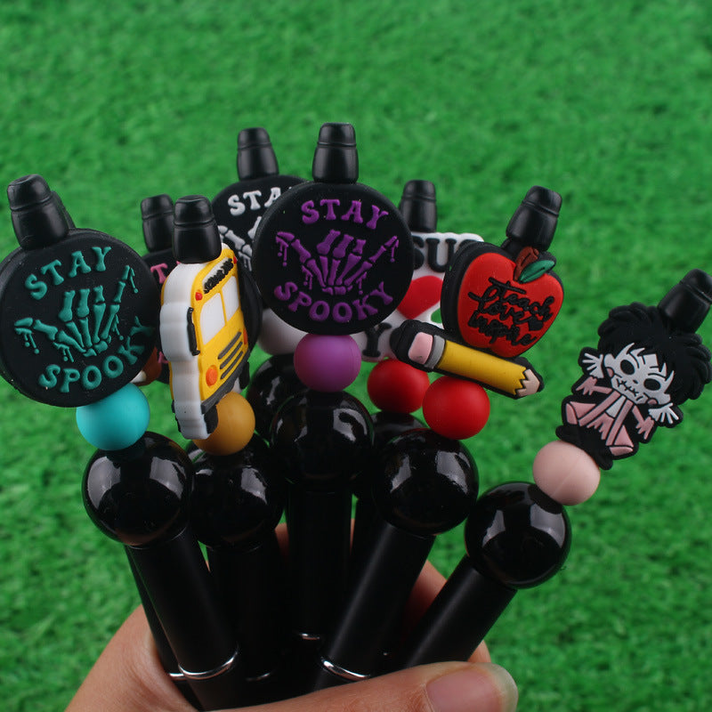 Wholesale Creative DIY cartoon Halloween cute silicone beaded pen