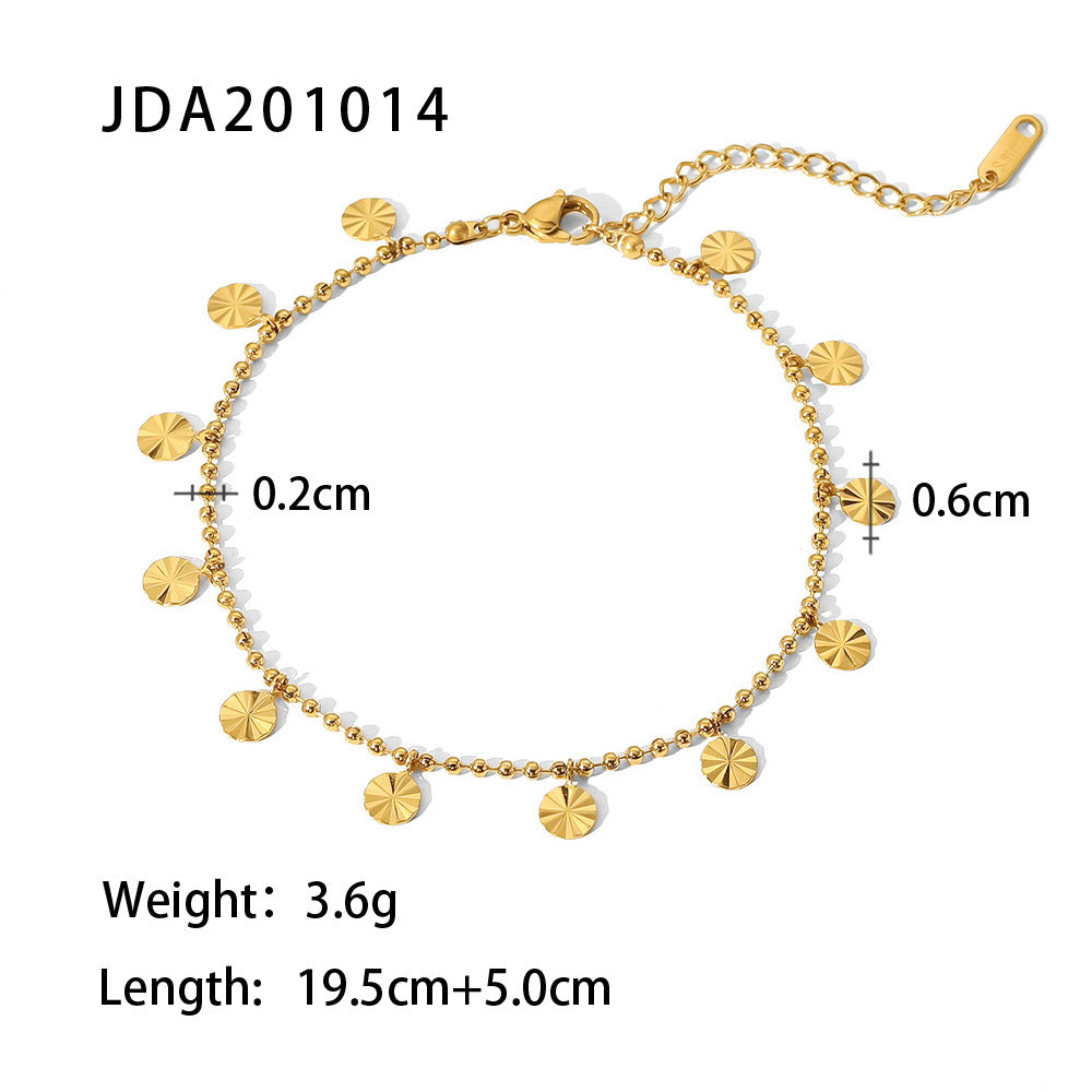 Wholesale Vintage Cross Anklet Titanium Steel Anklets ACC-AS-JD001