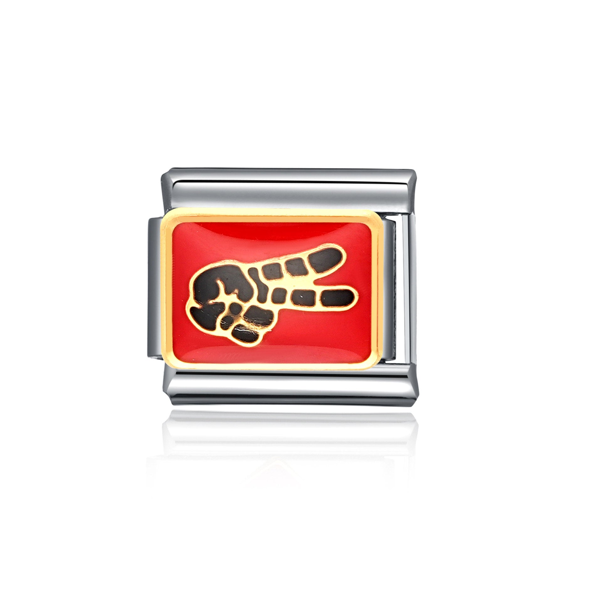 Wholesale Italian Charm Bracelet 9mm DIY Splicing Cute Cartoon Stainless Steel Composable Bracelet