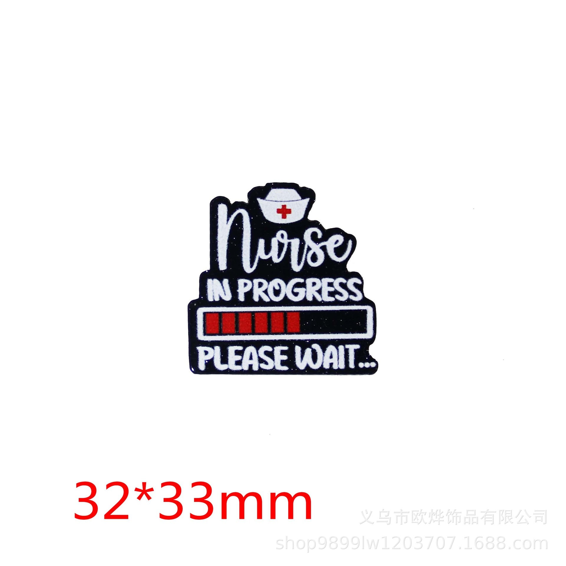 Wholesale 10pcs DIY Flatback Cartoon Colored Medical Acrylic Flatback Badge Reels Retractable Keychain DIY Accessories ACC-FK-OuYe006