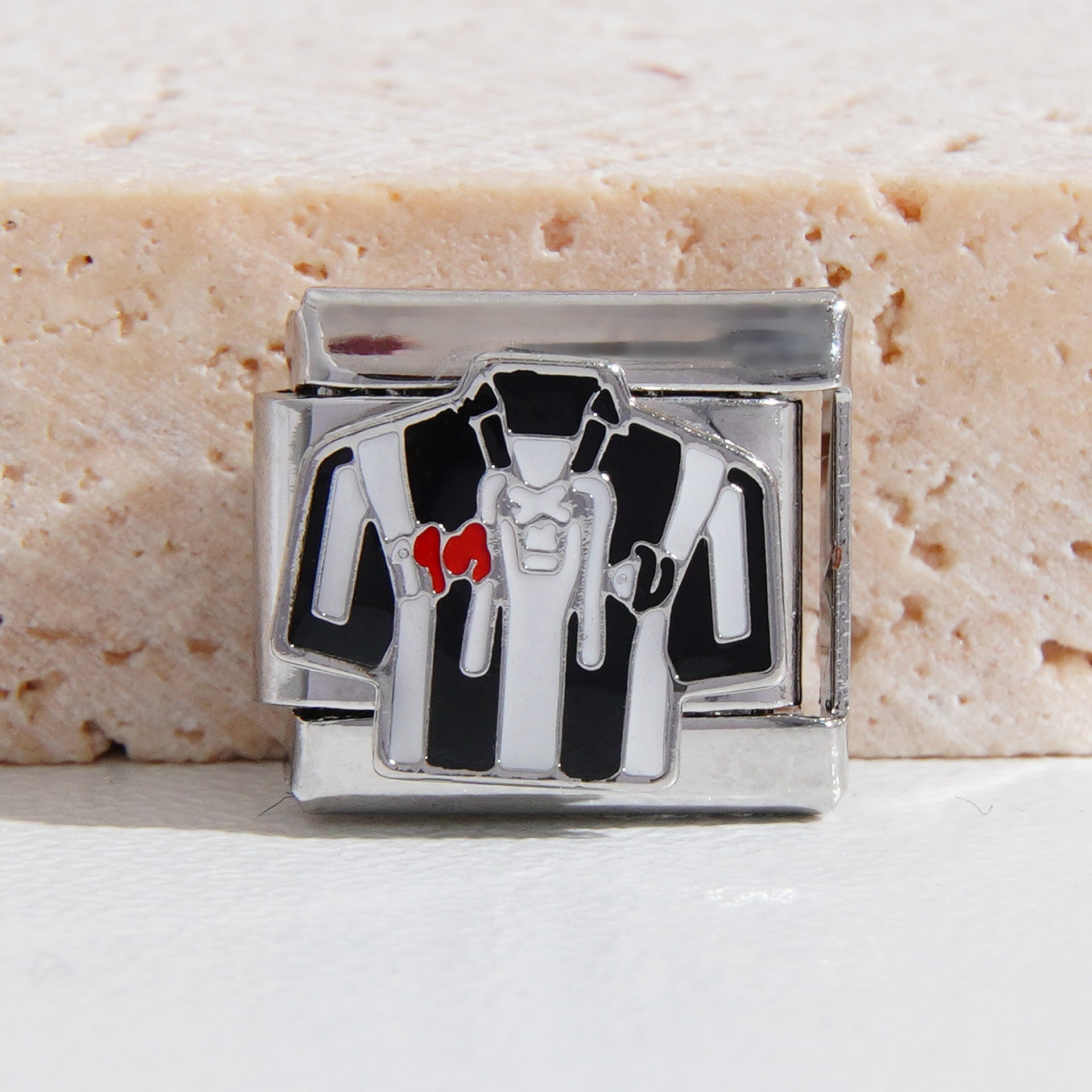 Wholesale Italian Charm Bracelet 9mm DIY Splicing Football Series Stainless Steel Composable Bracelet