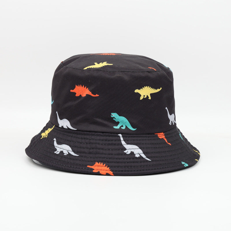 Wholesale  Dinosaur Digital Printing Fisherman Hat Bucket Hat