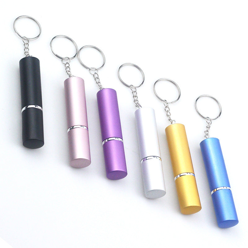 Wholesale 10ml Perfume Bottle Color Portable Metal Keychain