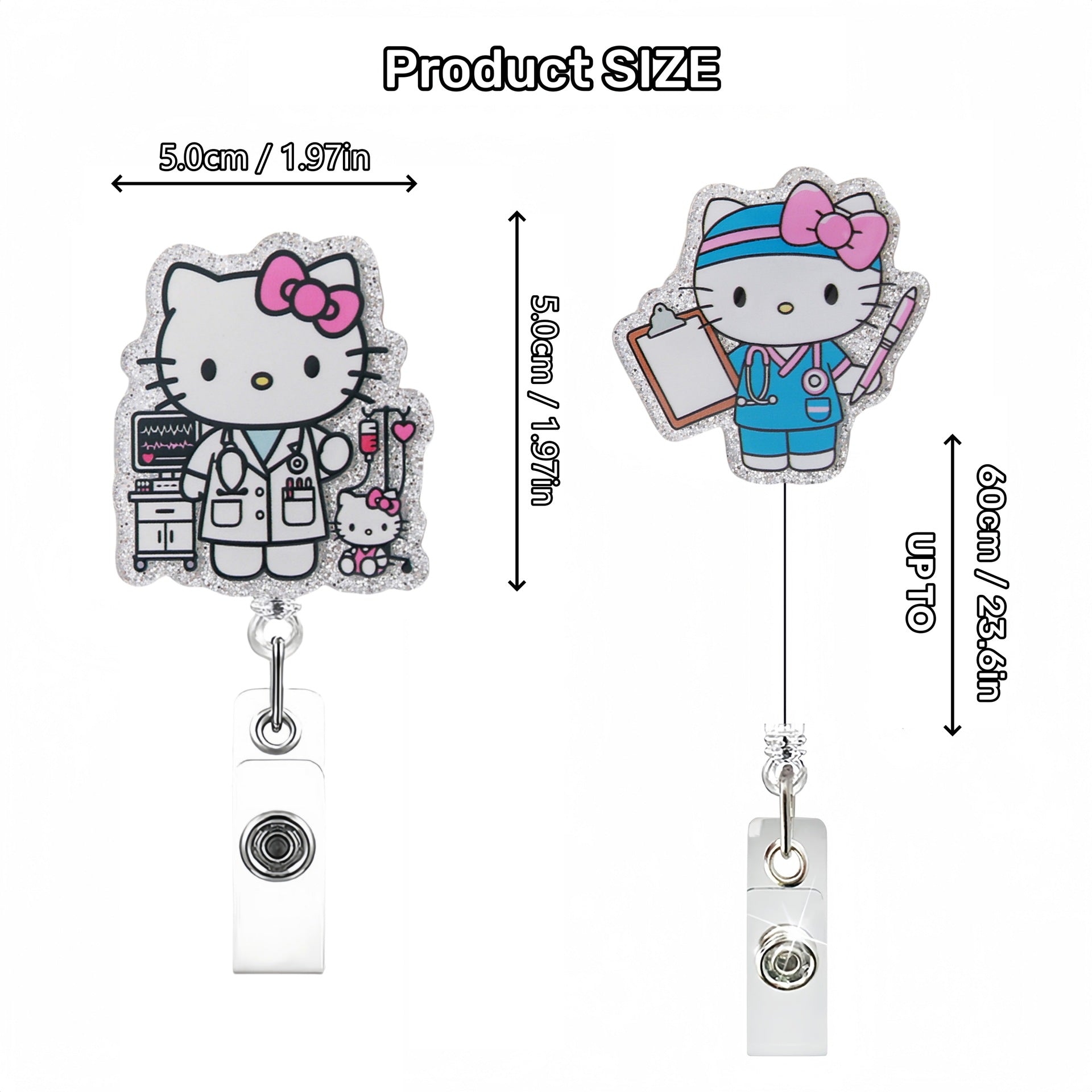 Wholesale Cute Cartoon Cat Badge Reels Keychains ACCVIP