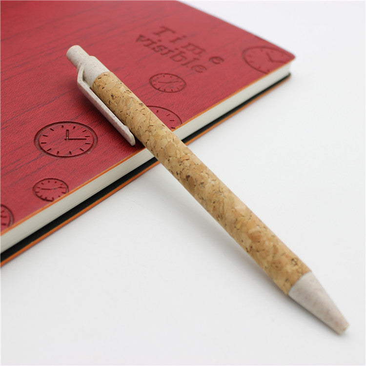 Wholesale Environmentally Friendly Cork Tube Ballpoint Pen ACC-PN-KaiXin001