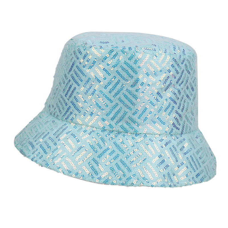 Wholesale  Grid Striped Stage Performance Reflective Pot Cap bucket hat