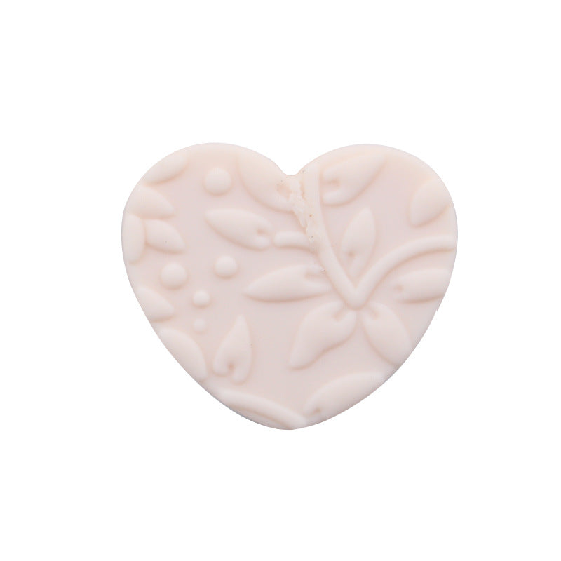 Wholesale 5pcs Silicone Printed Heart Focal Beads ACC-BDS-GuangTian029