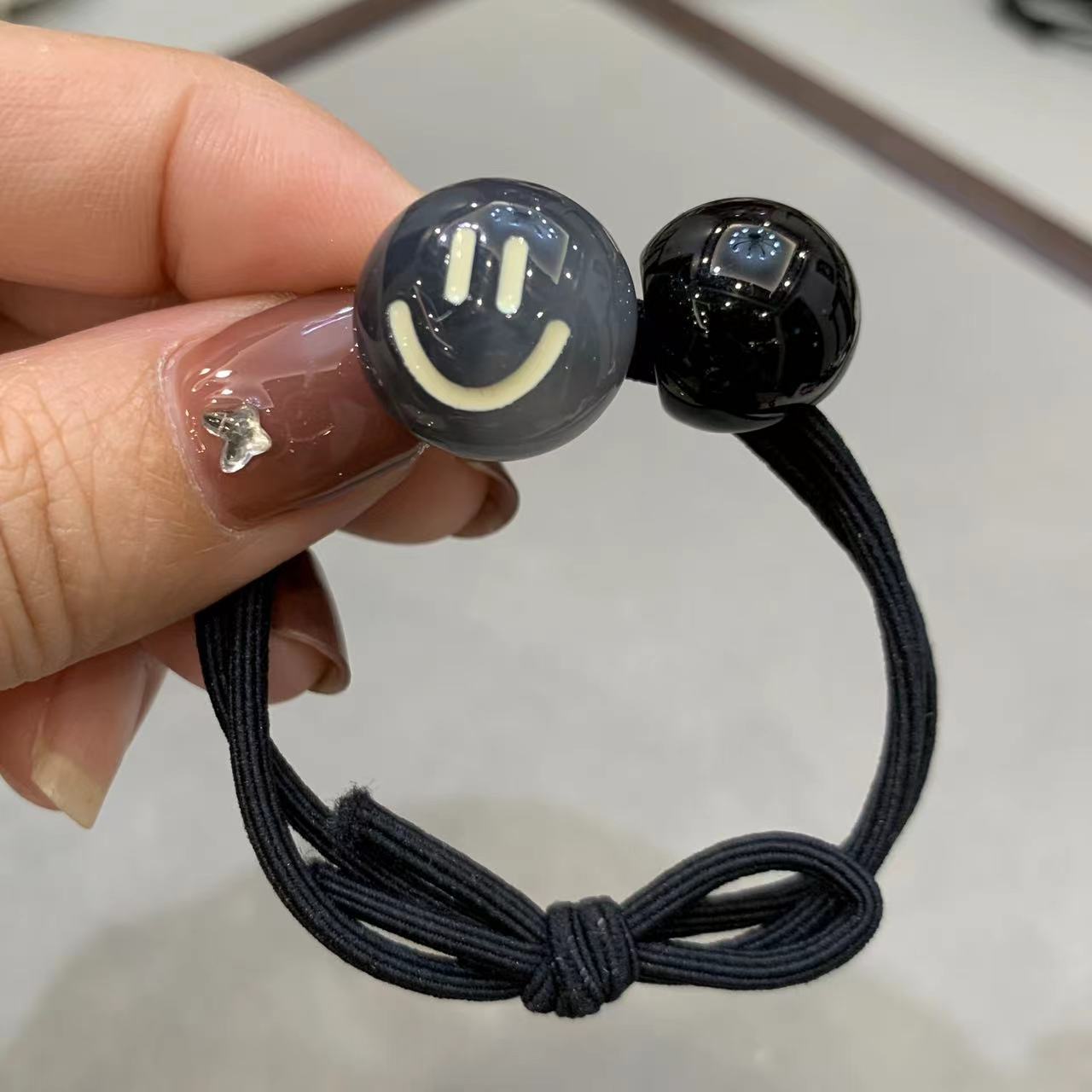 Wholesale Acetate Smiley Face Multicolor Hair Ties ACC-HS-Fanz001