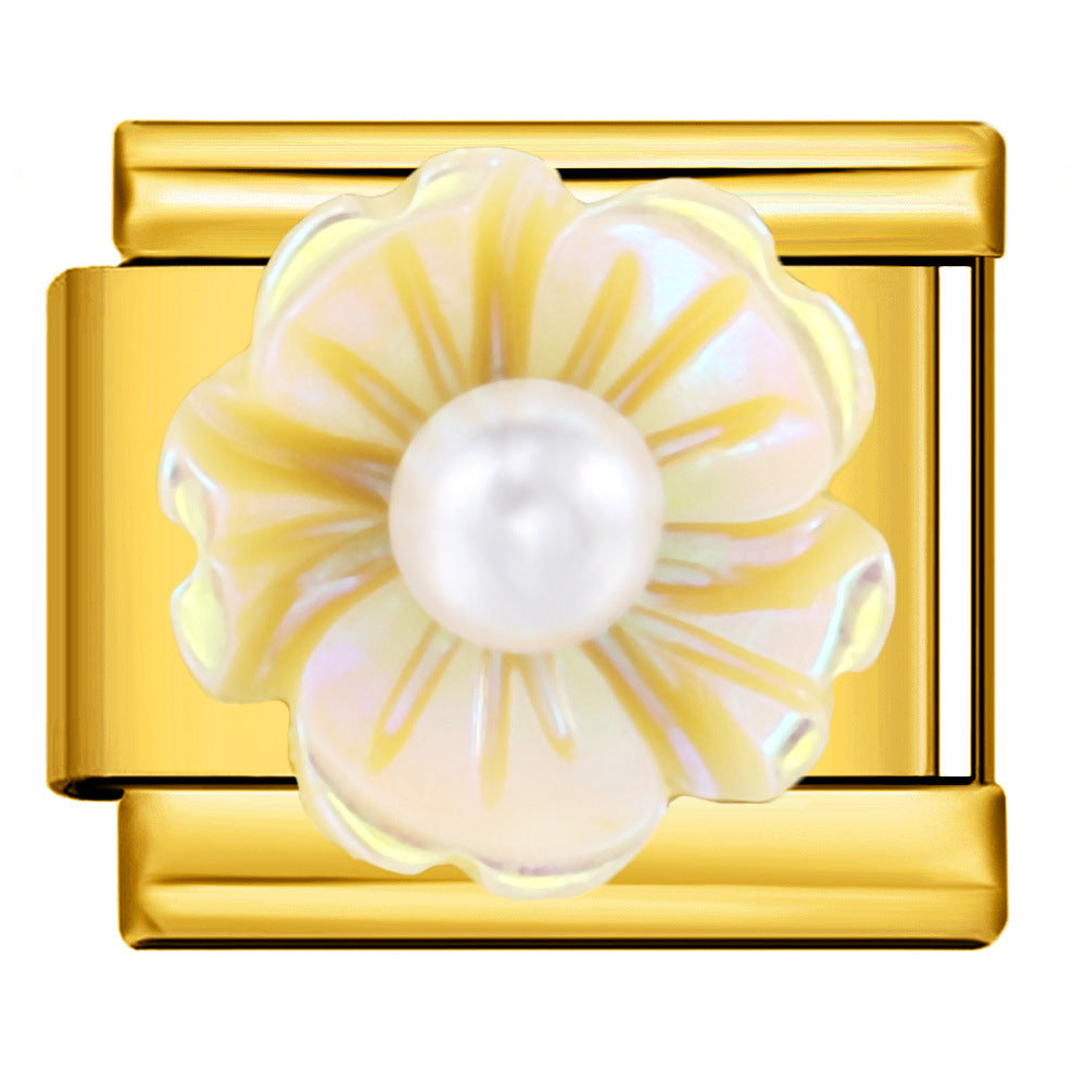 Wholesale Italian Charm Bracelet 9mm DIY Floral World  Creative Stainless Steel Composable Bracelet