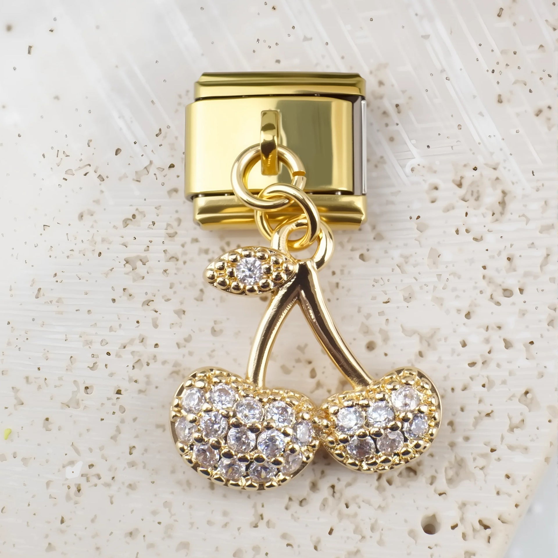 Wholesale 5pcs/ pack Nature Italian Charms Single Section Creative Stainless Steel Composable Bracelet