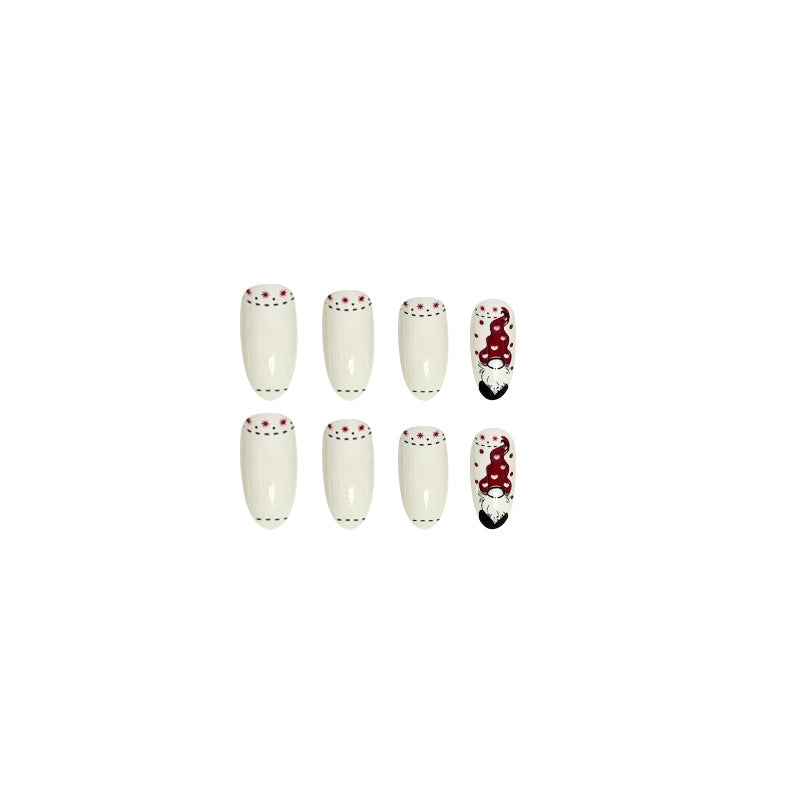 Wholesale 24 Pieces/box Christmas Press-on Nails Kits Nail Stickers ACC-NS-FengLi007