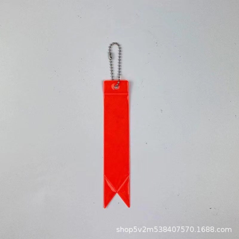 Wholesale Multicolor PVC long pendant reflective pendant keychain