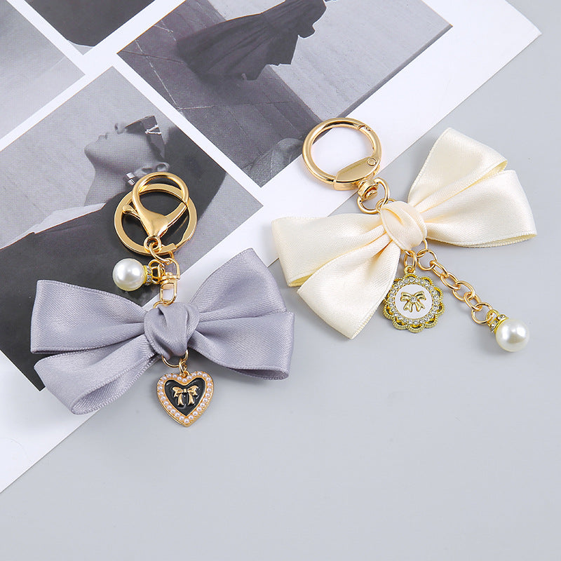 Wholesale Ribbon Bow Pendant Bag Keychain