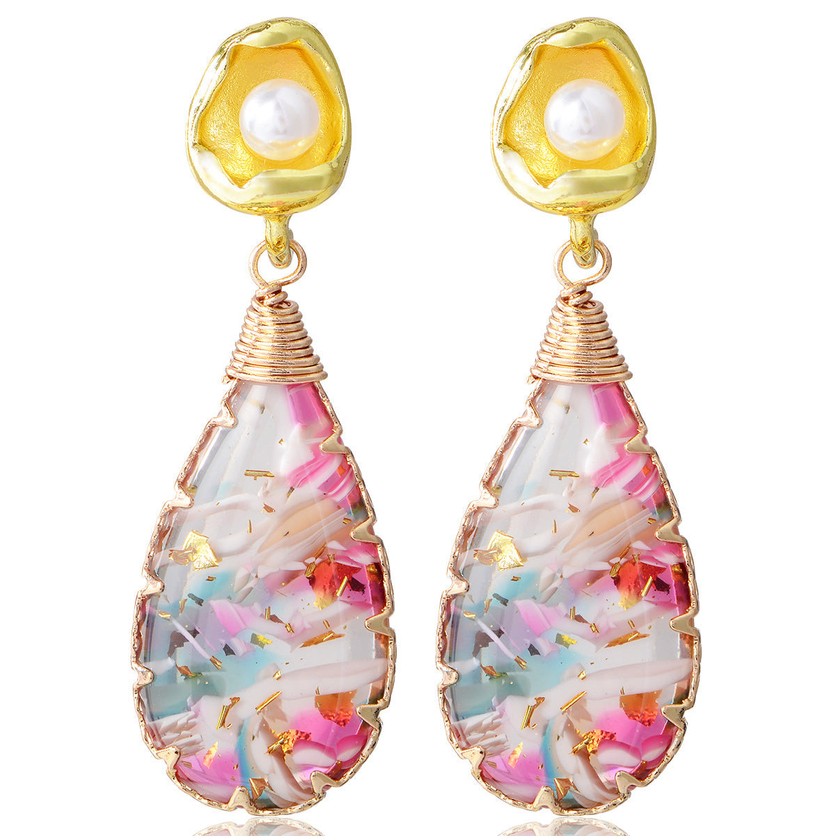 Wholesale Forest Earrings Mother of Pearl Earrings Luxury Earrings ACC-ES-YiN004