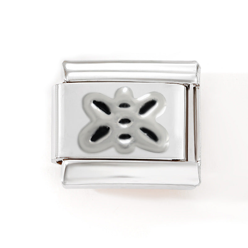 Wholesale 10pcs Italian Charm Bracelet 9mm DIY Splicing Removable Mother's Day Stainless Steel Composable Bracelet